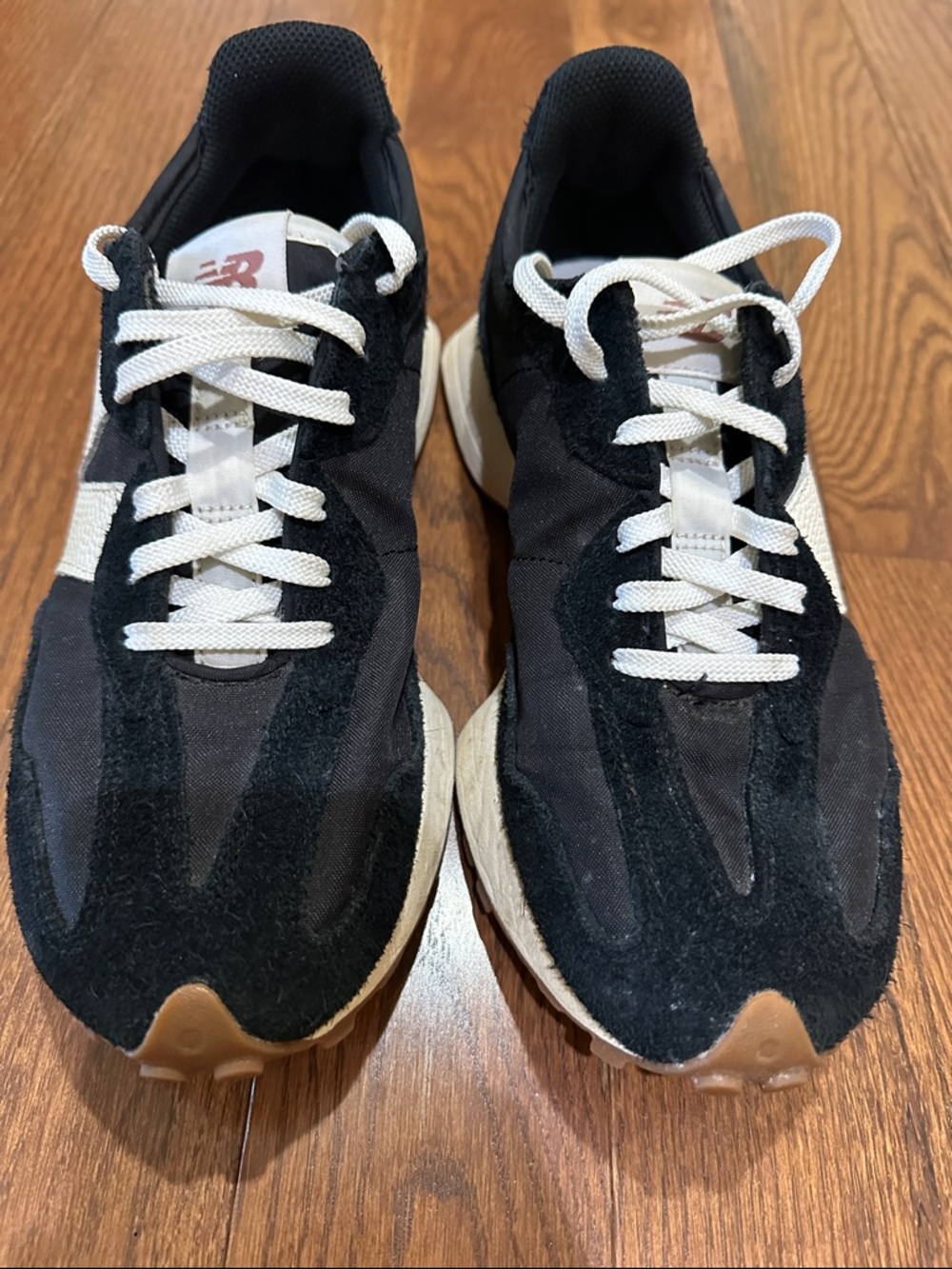 New Balance 327 Women’s- Black with White- Size 9